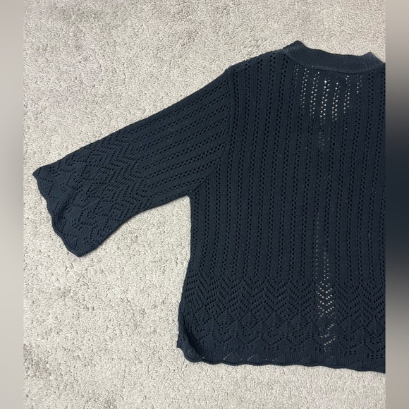 United States black mesh sweater - Picture 3 of 12
